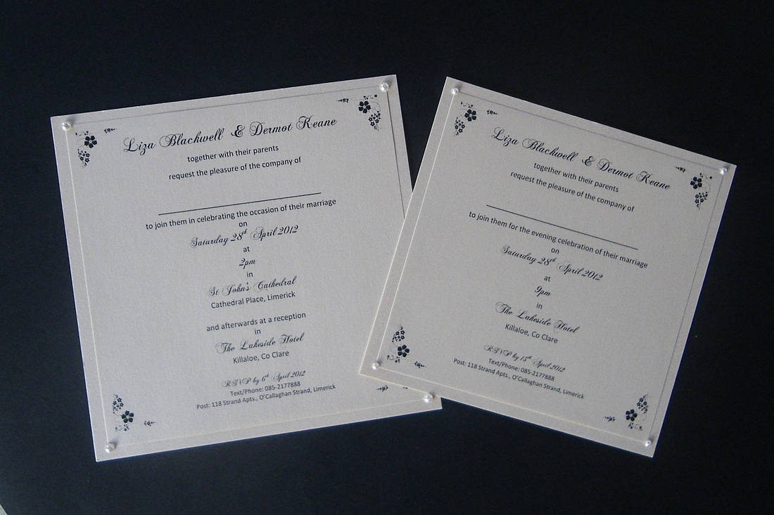 Evening wedding invitations rsvp